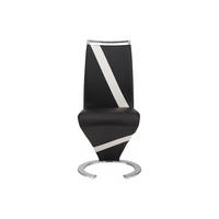 STUHL - 61 cm x 49 cm - Kunstleder - Schwarz - TWIZY - Schwarz, Leder (61/100/49cm) - Vente-Unique