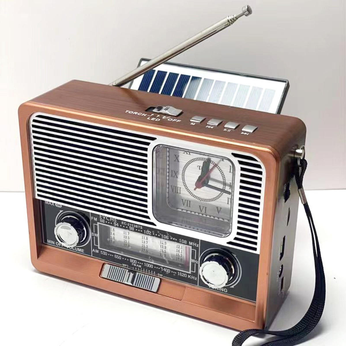 RADIO EMERGENCY AM/FM/SW-Dreibandradio 13.3/7/18.3 cm - Braun, Kunststoff (13.3/7/18.3cm) - Authentics
