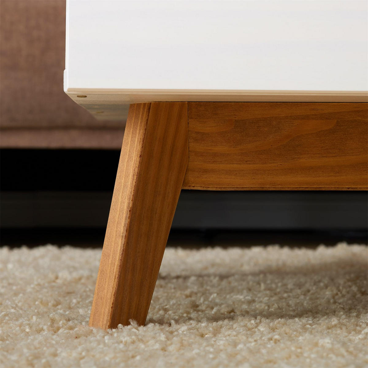 COUCHTISCH TIBOR weiß - Weiß, Holz (60/90/36cm) - IDIMEX