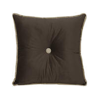 DEKOKISSEN Quadratische Samt 50*50cm - Dunkelbraun, Textil (50/50cm) - Vercart