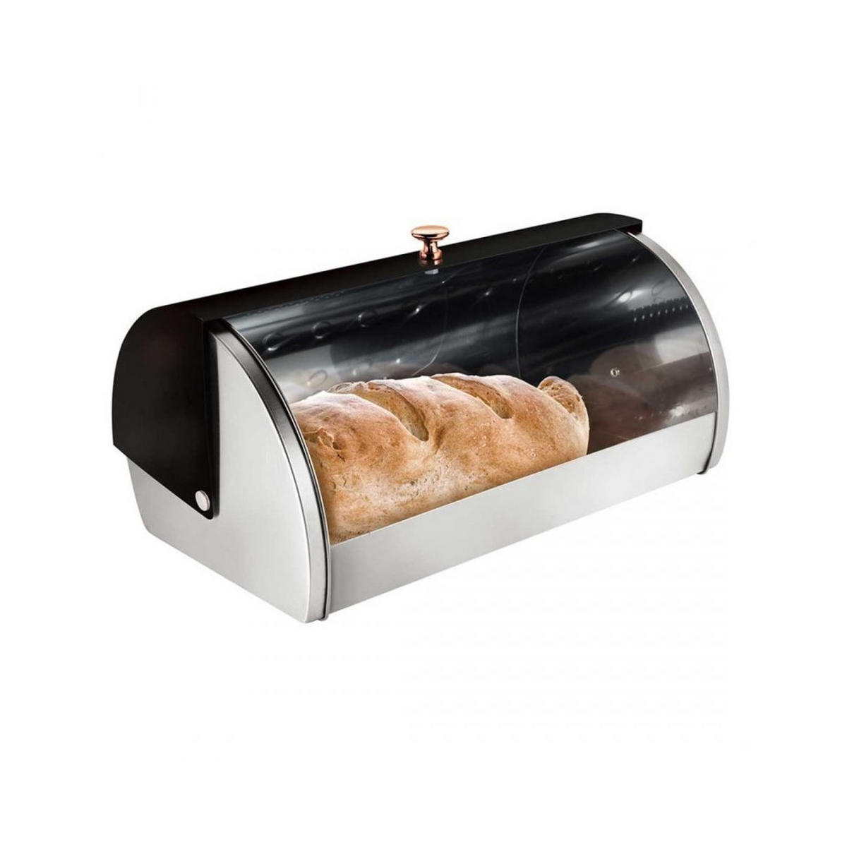 BROTKASTEN Schwarz 38/28/18.5 cm BH6728 - Schwarz, Metall (28/18.5/38cm) - Berlinger Haus