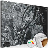PINNWANDBILDER Schwarz-Weiß 120/80 cm - Schwarz, Naturmaterialien/Textil (120/80cm) - KUNSTLOFT