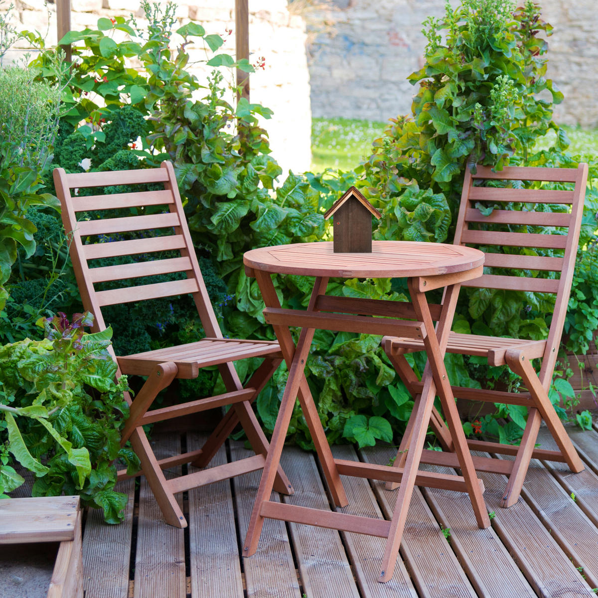 MARIENKÄFERHAUS - Braun, Holz (19/23/12.5cm) - Relaxdays