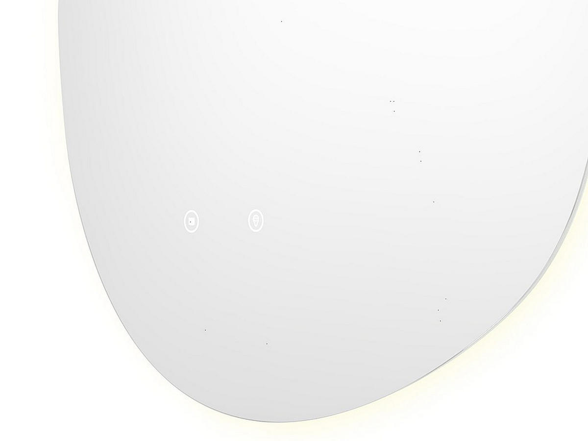 BADSPIEGEL - 60cm x 3.7cm - Spiegelglas - transparent - INACIA - Transparent, Glas (60/80/3.7cm) - Vente-Unique