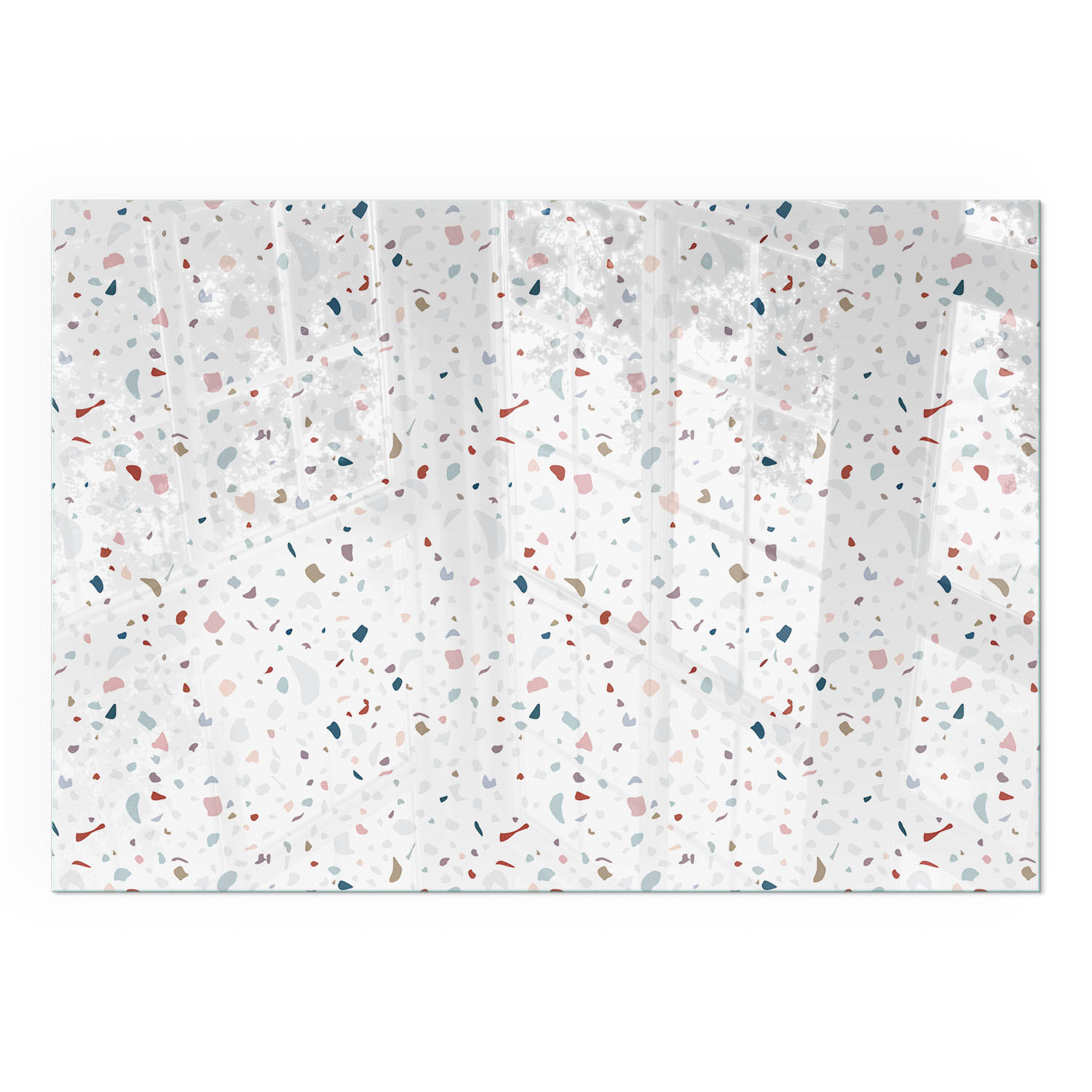 GLASPLATTE für Kamin 100x70 cm - Weiß, Glas (100/70/0.4cm) - TULUP