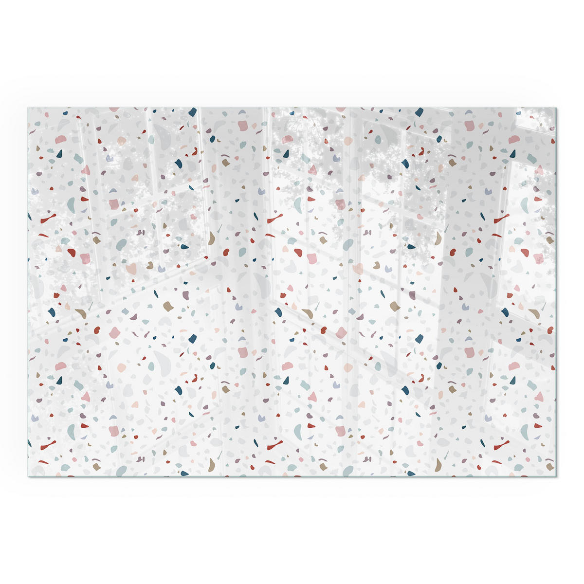 GLASPLATTE für Kamin 100x70 cm - Weiß, Glas (100/70/0.4cm) - TULUP