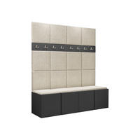 GARDEROBEN-SET Orion V - Creme/Graphitfarben, Holzwerkstoff/Kunststoff (168/186/46cm) - MIRJAN24