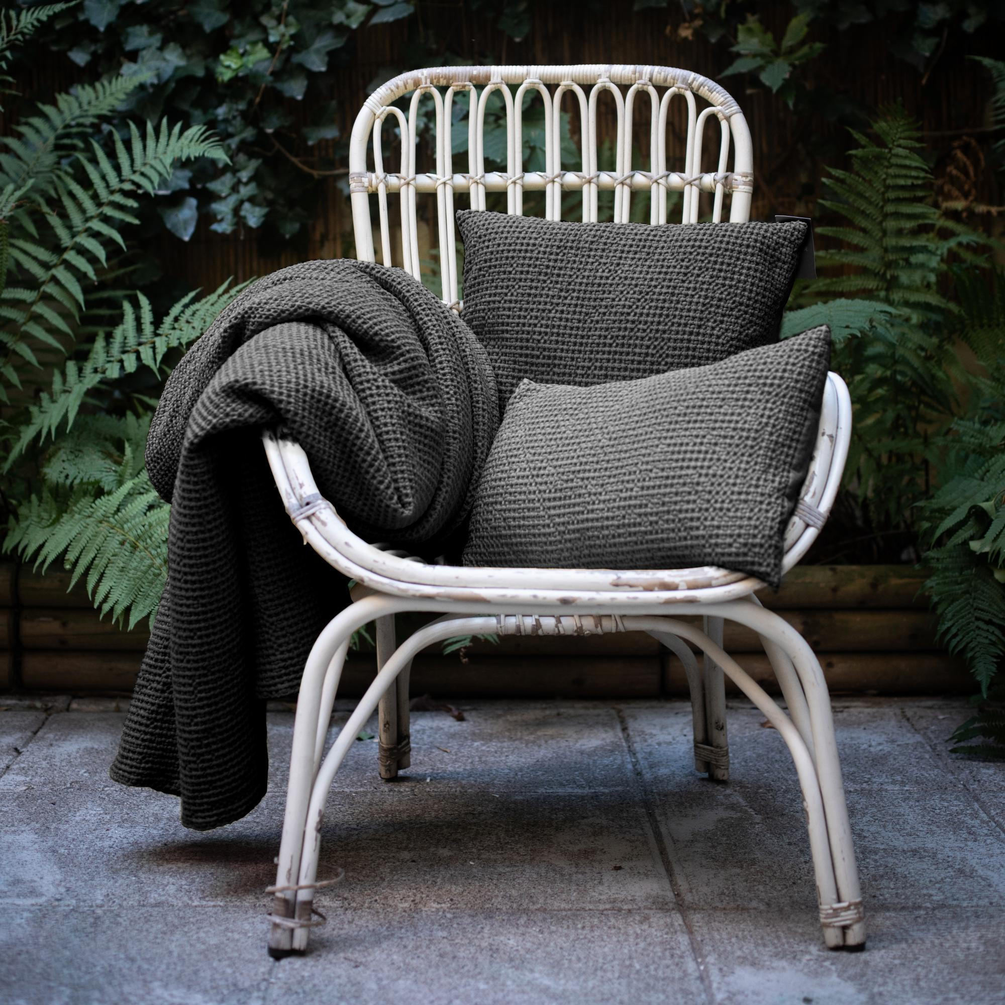 KISSEN Maia turteltaubefarben 45 x 45 cm - Taupe, Textil (45/45cm) - Vivaraise