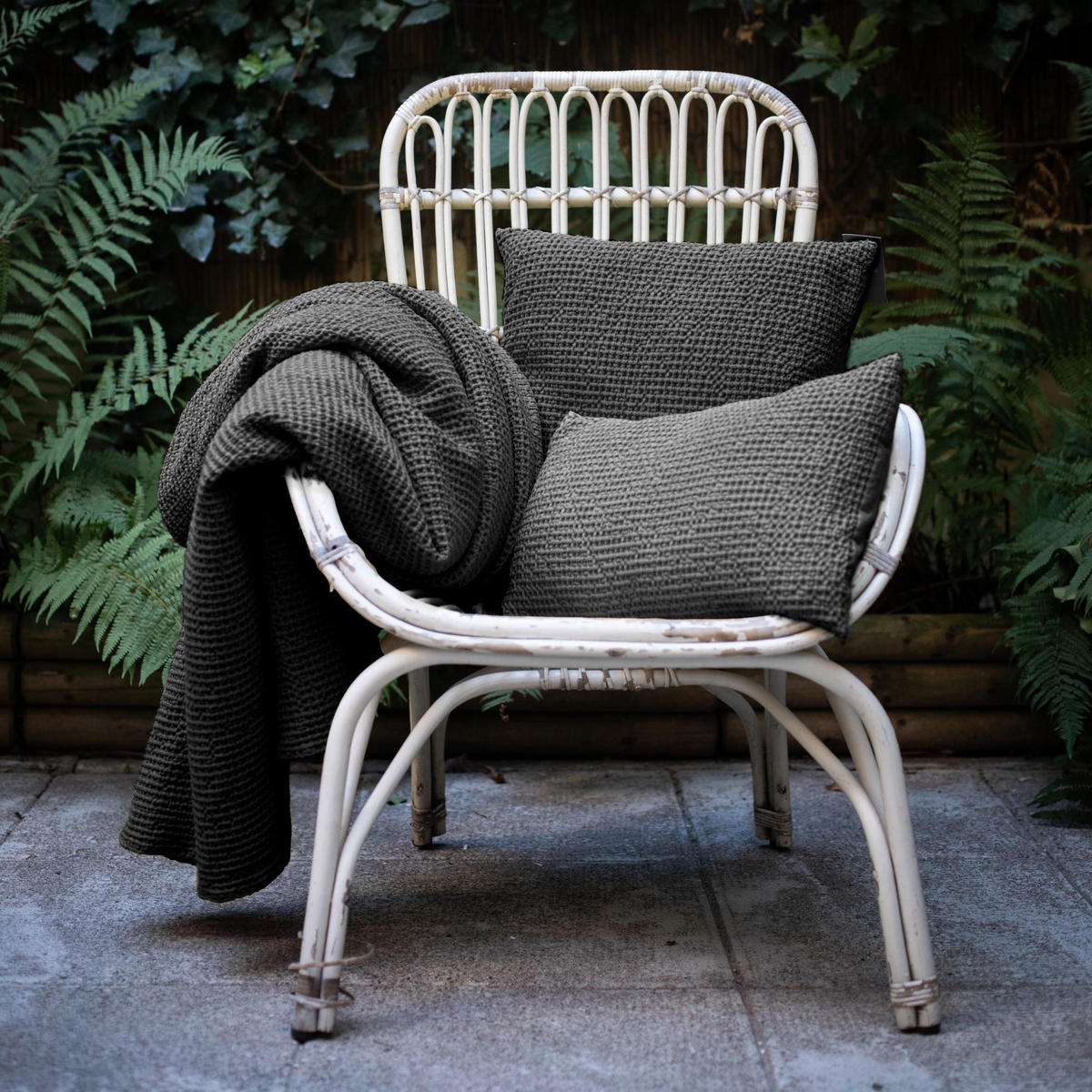 KISSEN Maia turteltaubefarben 45 x 45 cm - Taupe, Textil (45/45cm) - Vivaraise