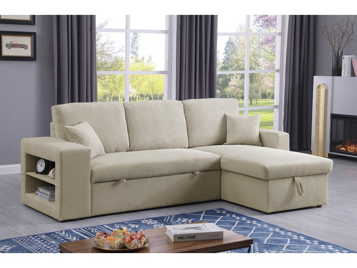 ECKSCHLAFSOFA Axel Grau - Grau, Textil (233/146cm) - Habitat Garten