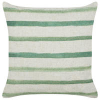 DEKOKISSEN Grün 45/45 cm Kafra - Beige/Grün, Textil (45/45cm) - Beliani