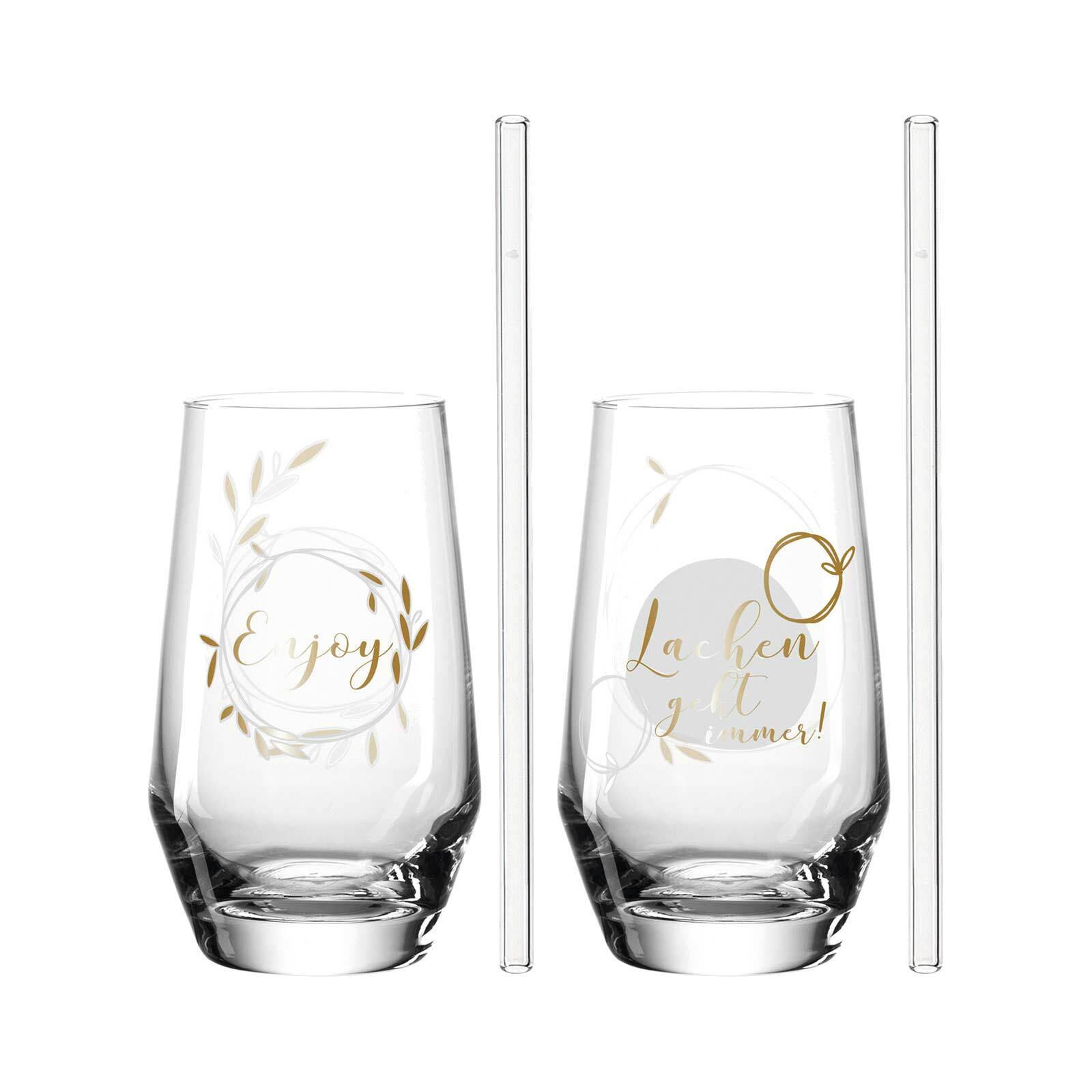 TRINKGLÄSER Presente bunt 300 ml 4er Set - Multicolor, Glas (0.001L) - Leonardo Living