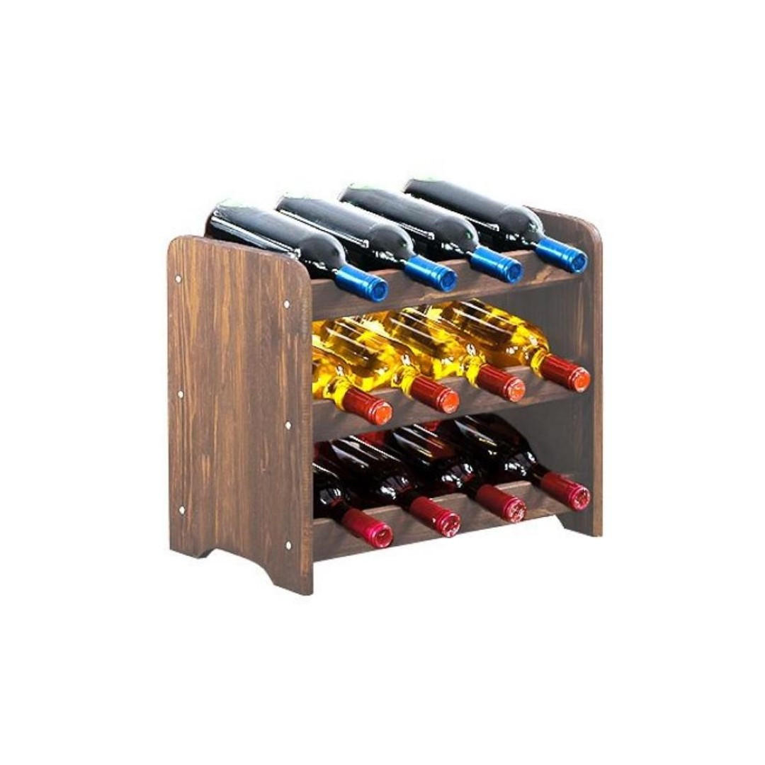 WEINREGAL Pinotwine C 36x44x26,5 cm 12 Flaschen Massives Kiefernholz Braun Geölt - Braun, Holz (44/36/26.5cm) - PROREGAL