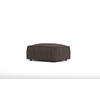 HOCKER Nova Dunkelbraun Cord - Dunkelbraun/Schwarz, Holz/Kunststoff (93/46/73cm) - S-Style Möbel