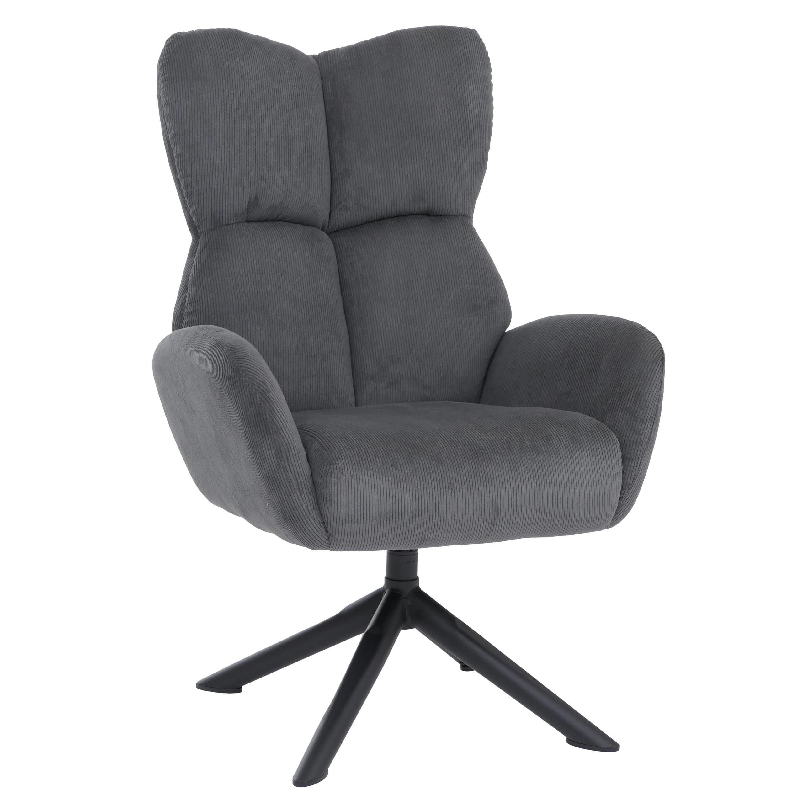 LOUNGESESSEL Grau - Grau, Textil (72/106/71cm) - MCW
