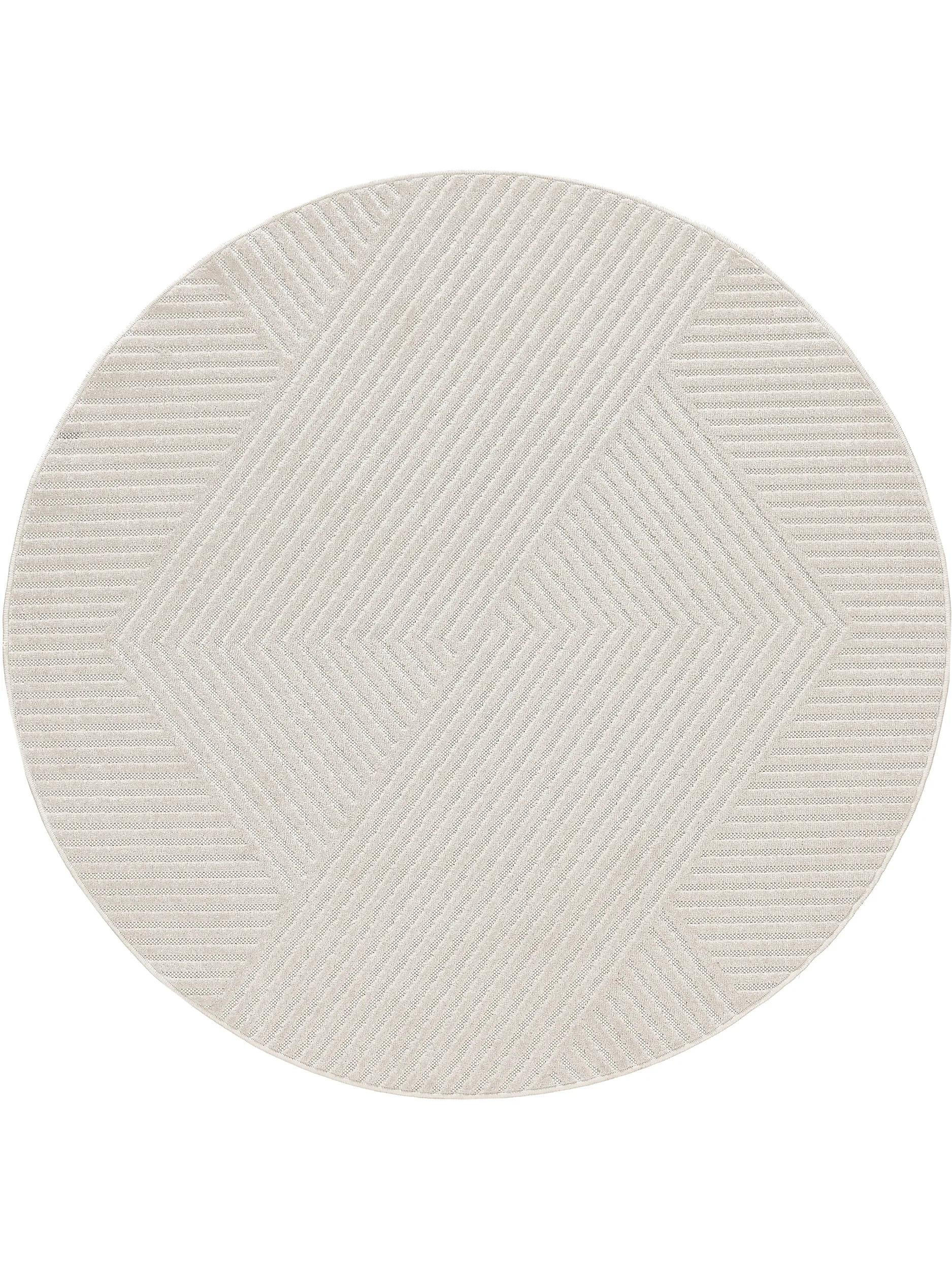 OUTDOORTEPPICH rund Mars Cream ø 160 cm rund - Creme, Textil (160/160cm) - benuta Pop