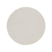 OUTDOORTEPPICH rund Mars Cream ø 160 cm rund - Creme, Textil (160/160cm) - benuta Pop