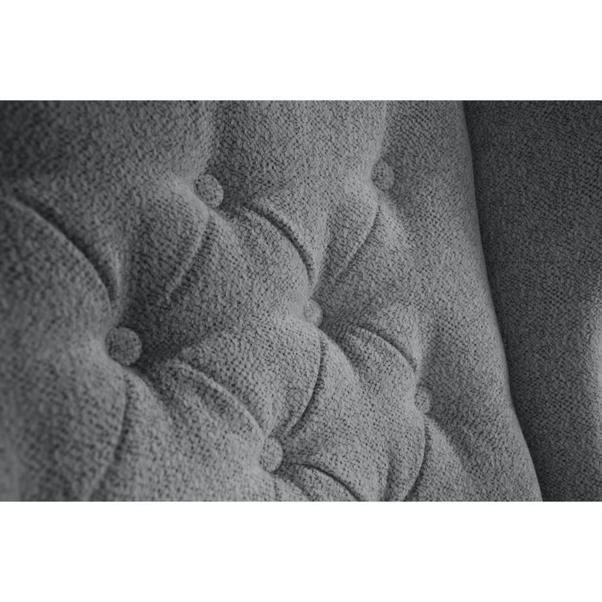 CHESTERFIELD-SESSEL Falco grau mit Wenge Holzbeinen - Grau, Holz/Textil (82/102/92cm) - Beautysofa