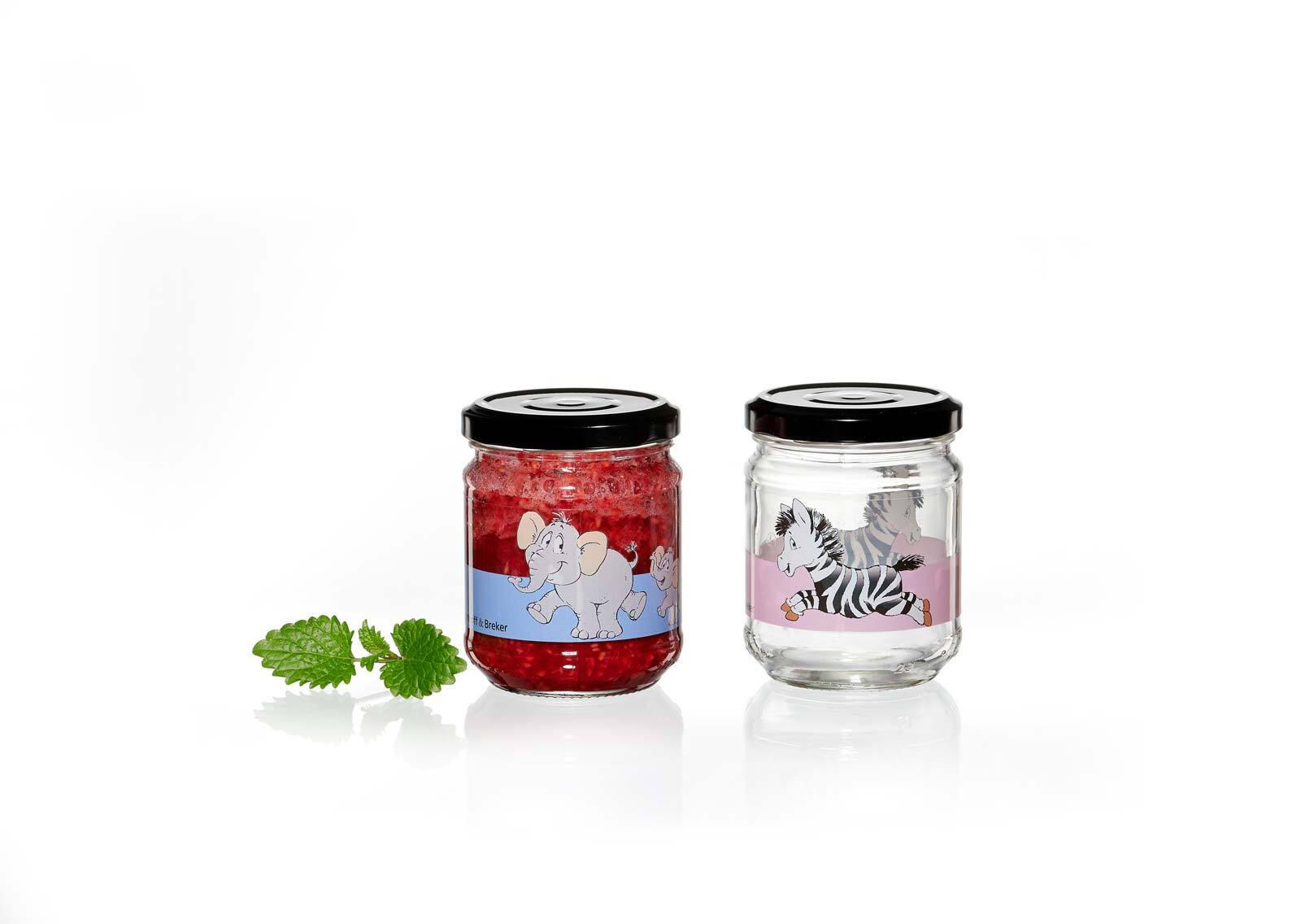 VERSCHLUSSGLAS Happy Zoo bunt 200 ml - Multicolor, Glas (1/1/1cm) - Ritzenhoff Breker
