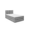 BOXBETT OLAF 120 x 200 Grau - Grau, Textil/Metall (120/200cm)