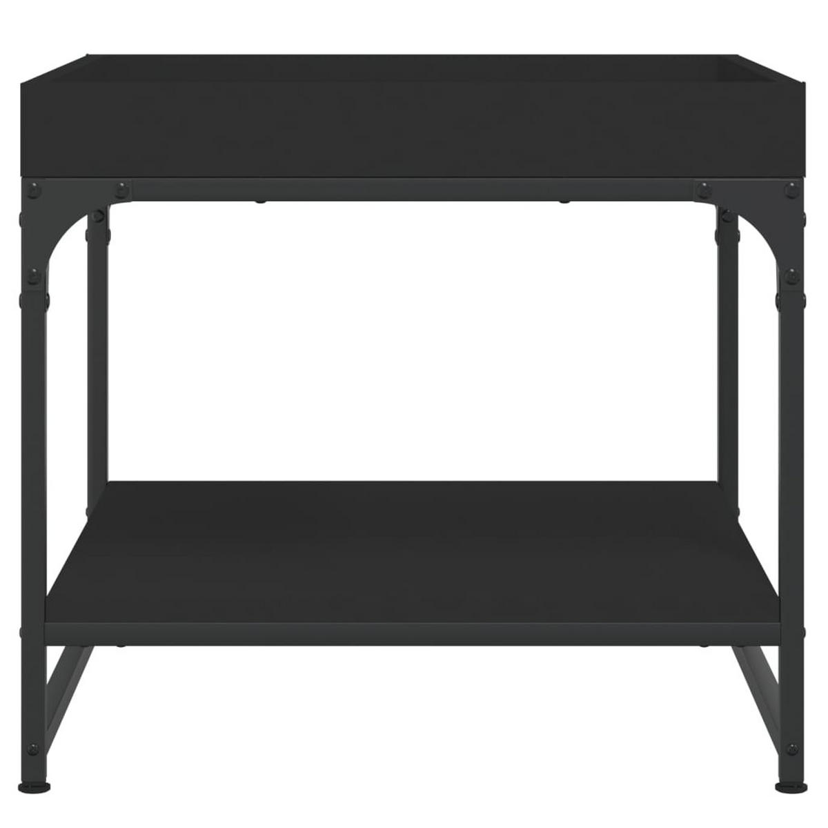COUCHTISCH Schwarz 49,5x49,5x45 cm Holzwerkstoff - Schwarz, Holzwerkstoff (49.5/49.5/45cm) - furnicato
