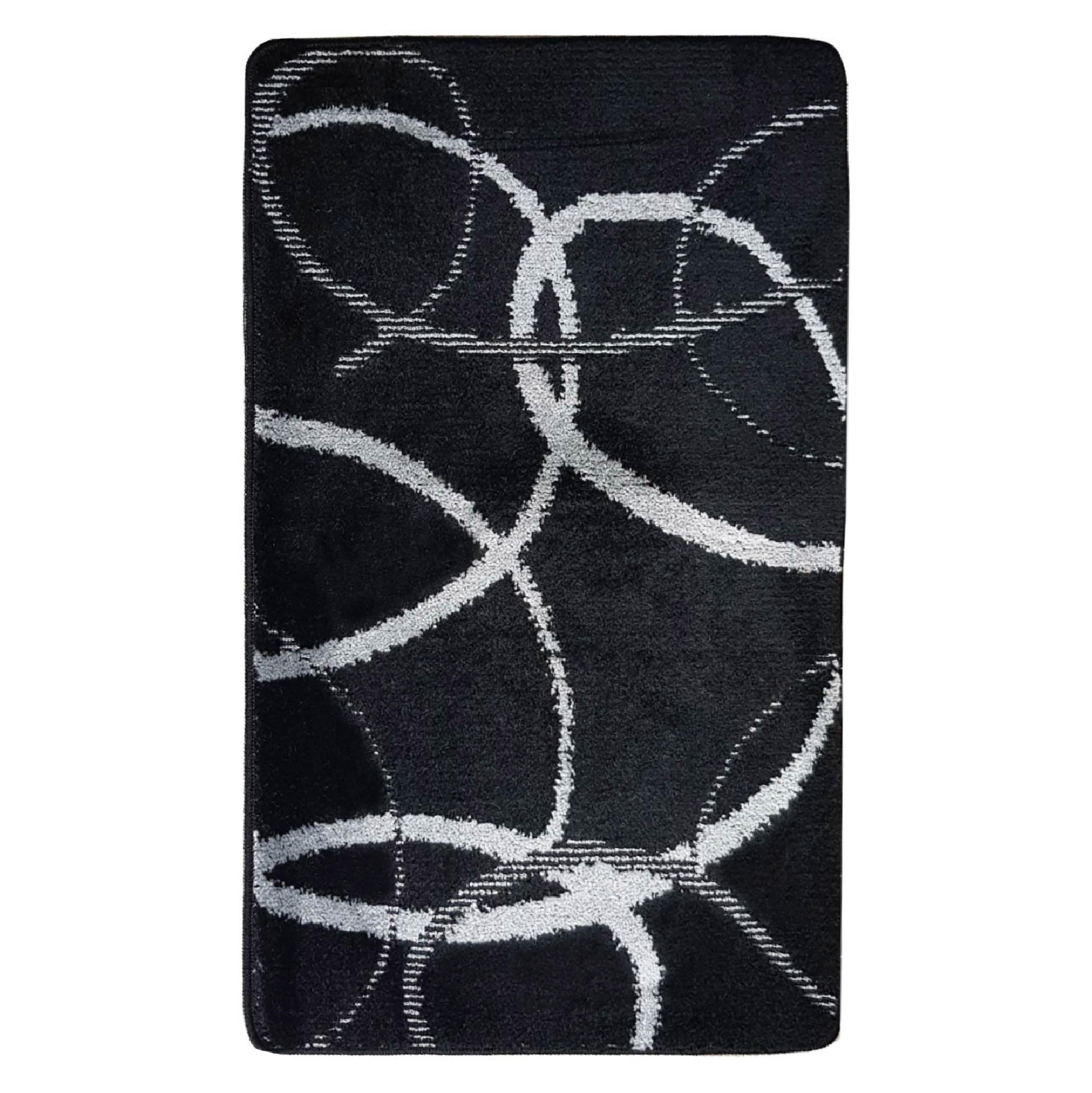 BADEMATTE 80/200cm SCHWARZ - Schwarz, Textil (80/200cm) - ROLFNERS