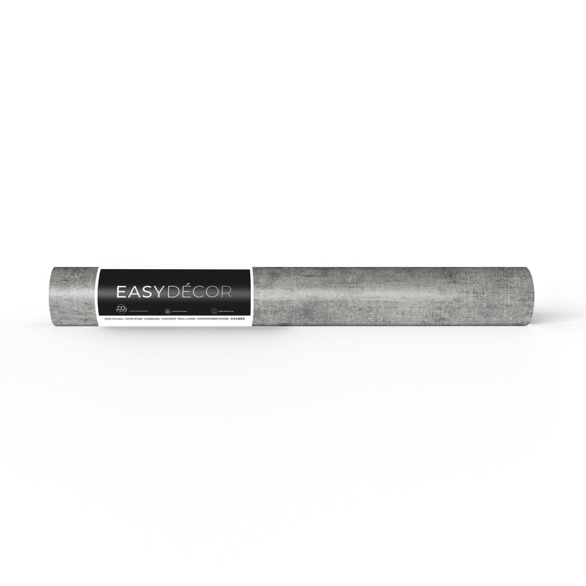 VLIESTAPETE - Concrete Metallic Silber - Silberfarben, Papier/Kunststoff (52/1000cm) - Easy Decor