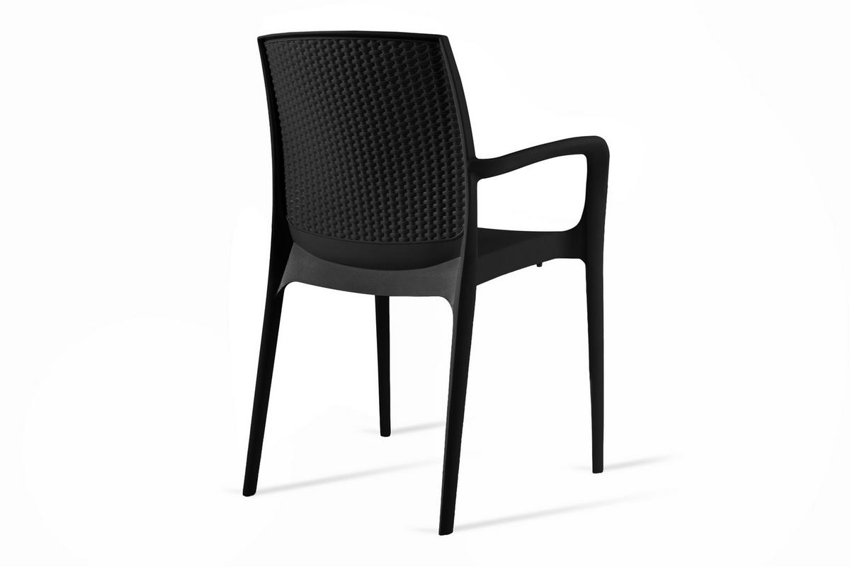 GARTENSTUHL RANTU 2-tlg, Anthrazit - Anthrazit, Kunststoff (60/84/55cm) - KONSIMO®