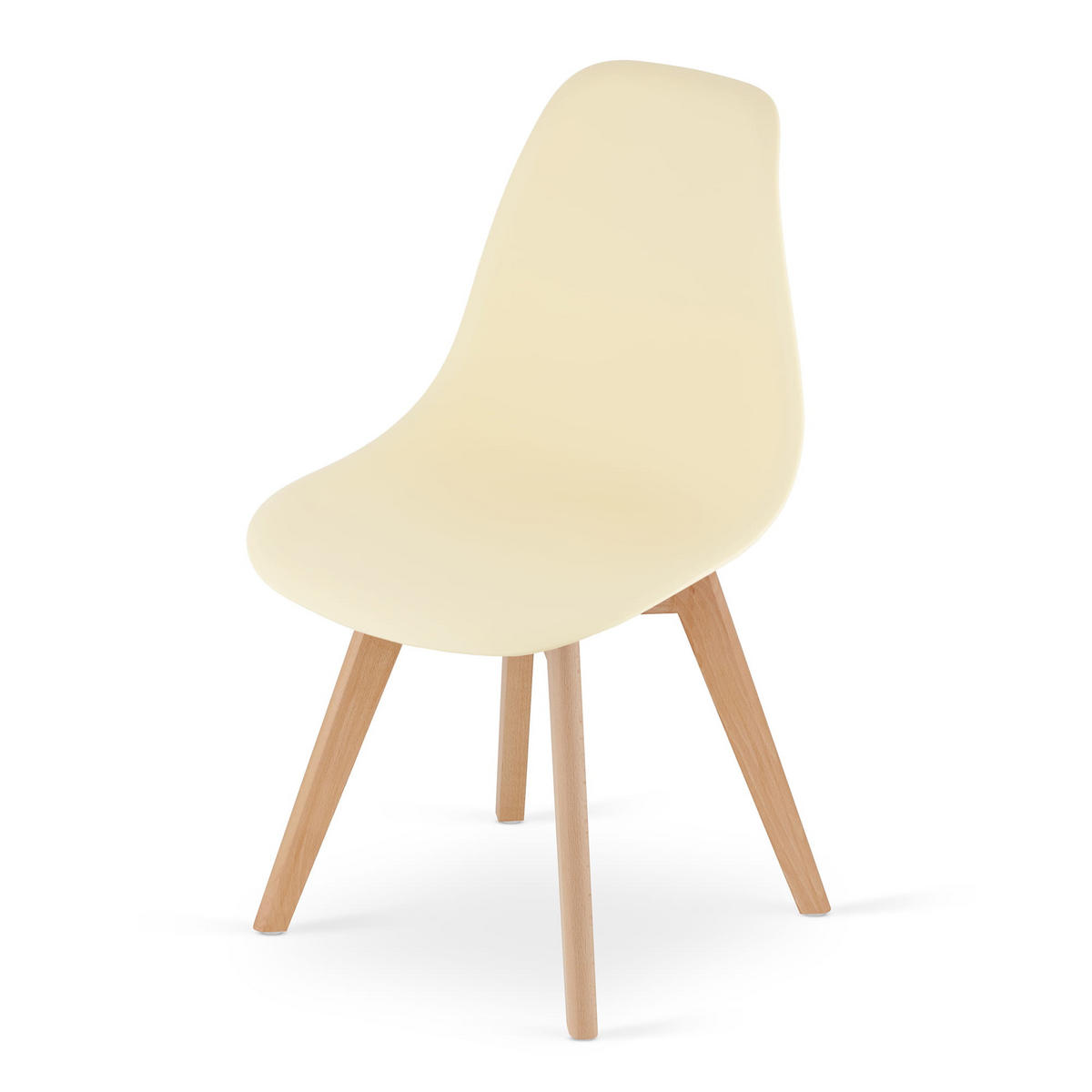 ESSZIMMERSTUHL 2-er Set KITO cremefarbener Sitz - Creme, Kunststoff (46/80/54.5cm) - Valora
