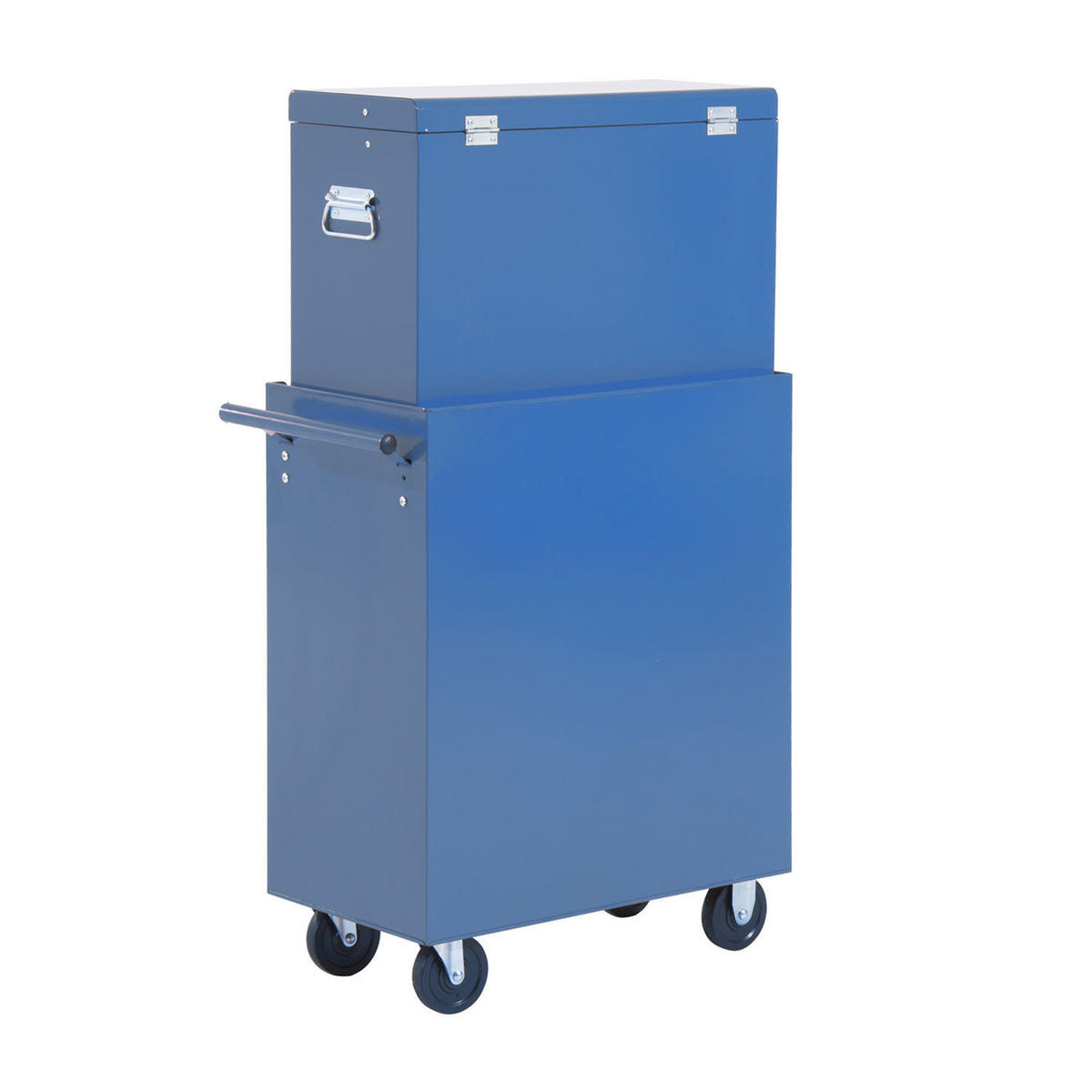 FAHRBARER Werkzeugwagen Werkstattwagen Rollwagen Werkzeugkasten - Blau, Metall (33/113/61.5cm) - HOMCOM