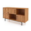 KOMMODE BREIT LEON Wildeiche - Wildeiche, Holz (144/80/45cm) - byoak