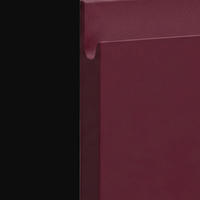 HÄNGESCHRANK Florence W2/50 Schwarz / RAL 3004 purpurrot matt 50 / 32,5 / 72cm - Türanschlag rechts - Rot/Schwarz, Holz/Holzwerkstoff (50/72/32.5cm) - Feldmann-Wohnen