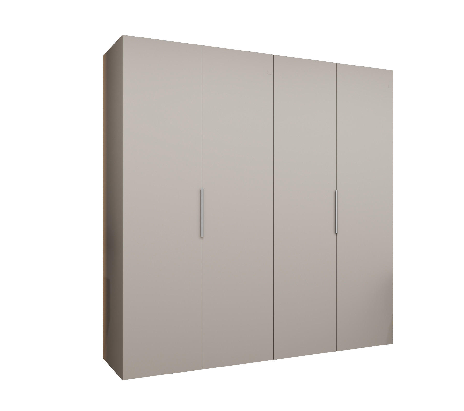 DREHTÜRENSCHRANK 202/200/52 4-türig - Kaschmir, Holz (200/202/52cm) - MÖBEL KRYSPOL