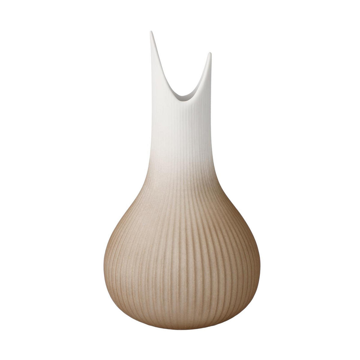 VASE Studio 8 Raindrop Powder beige 15 cm - Beige, Keramik (15cm) - Goebel
