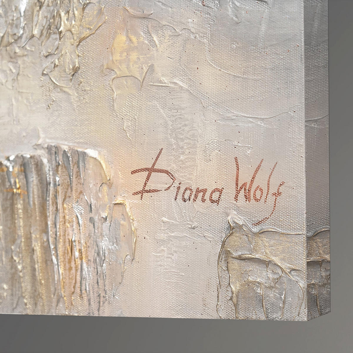 GEMÄLDE Philosophie auf Keilrahmen 100x50 cm - Kupferfarben, Holz (100/50cm) - YS-art gallery