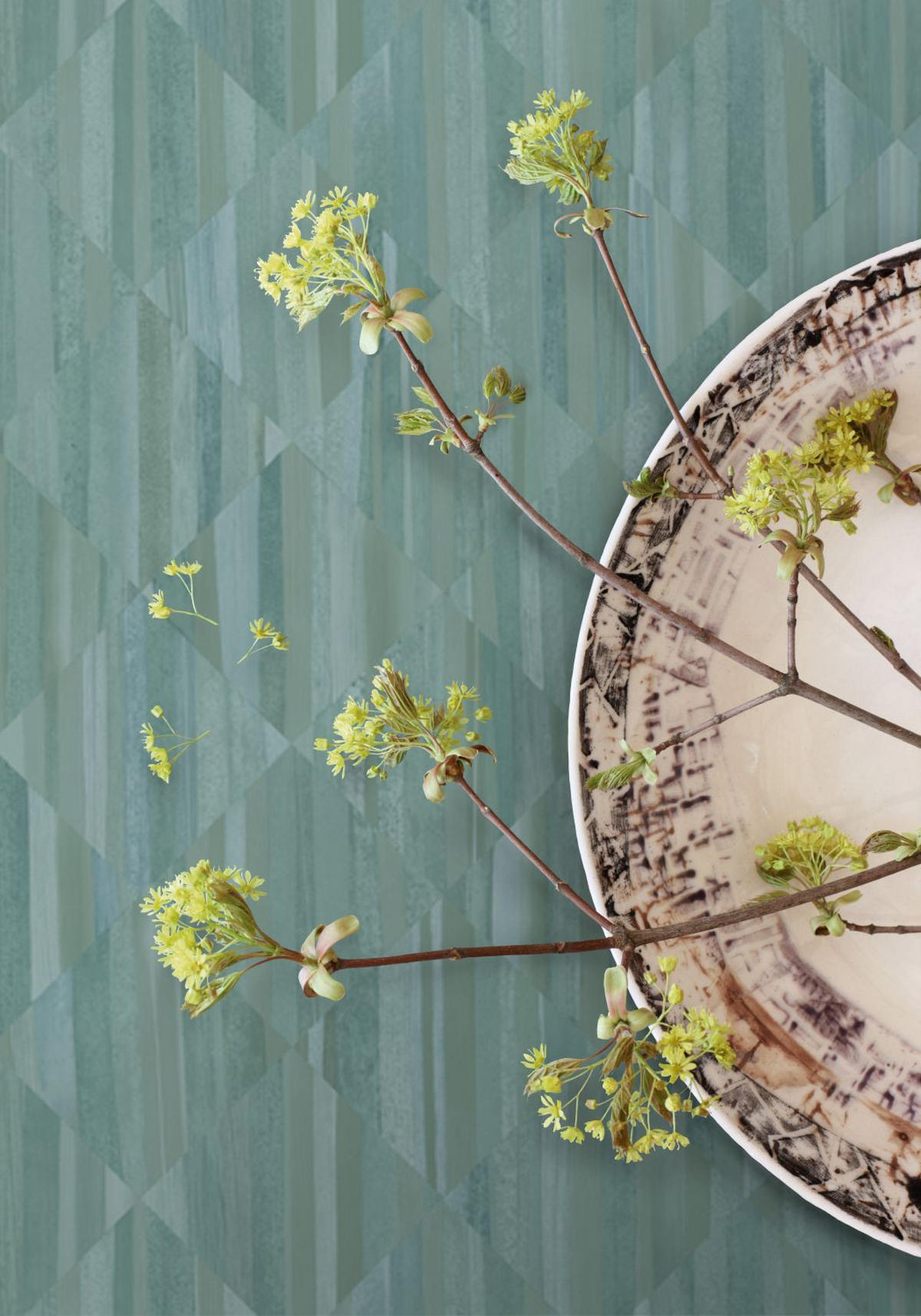 TAPETE 3D Holzoptik 50 x 900 cm - Blau, Papier (50/900cm) - Origin Wallcoverings
