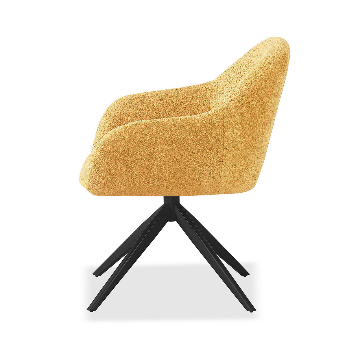SESSEL LENA Gelb - Gelb, Metall (65/80/64cm) - B&D Home
