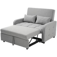 SOFA Klappsofabett Verstellbarer Rücken Multifunktional Kleinwohnung 180x127cm - Grau, Holz (109.22/16.51/57.15cm) - FLIEKS
