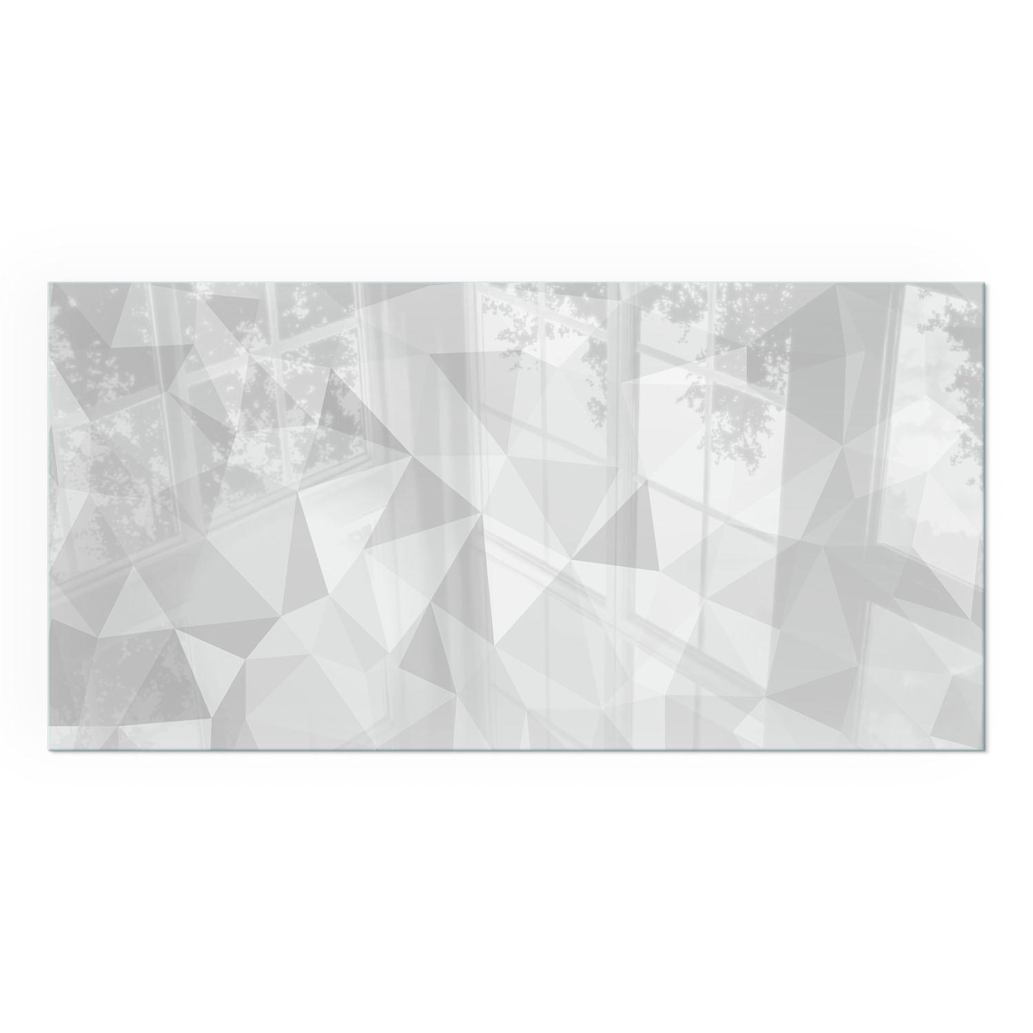 GLASPLATTE für Kamin 120x60 cm - Grau, Glas (120/60/0.4cm) - TULUP