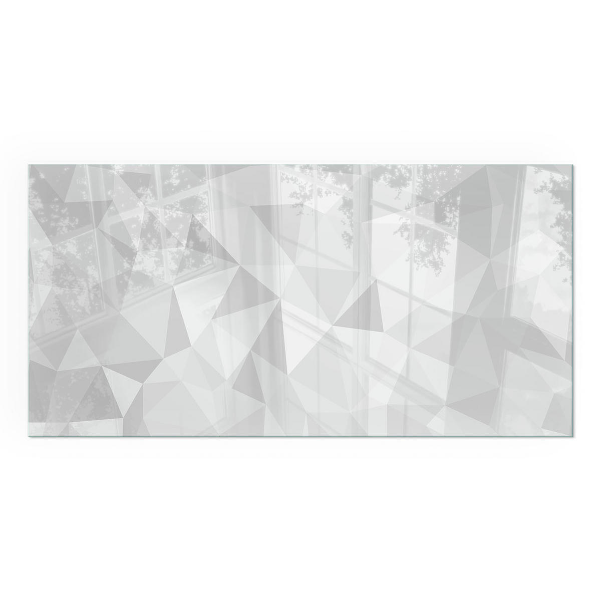 GLASPLATTE für Kamin 120x60 cm - Grau, Glas (120/60/0.4cm) - TULUP