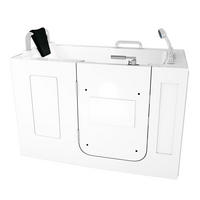 WHIRLPOOL-SENIORENWANNE S07WP-TH-A-L Weiß - Weiß, Glas/Kunststoff (76/116/140cm) - AcquaVapore by Sandra Jentho