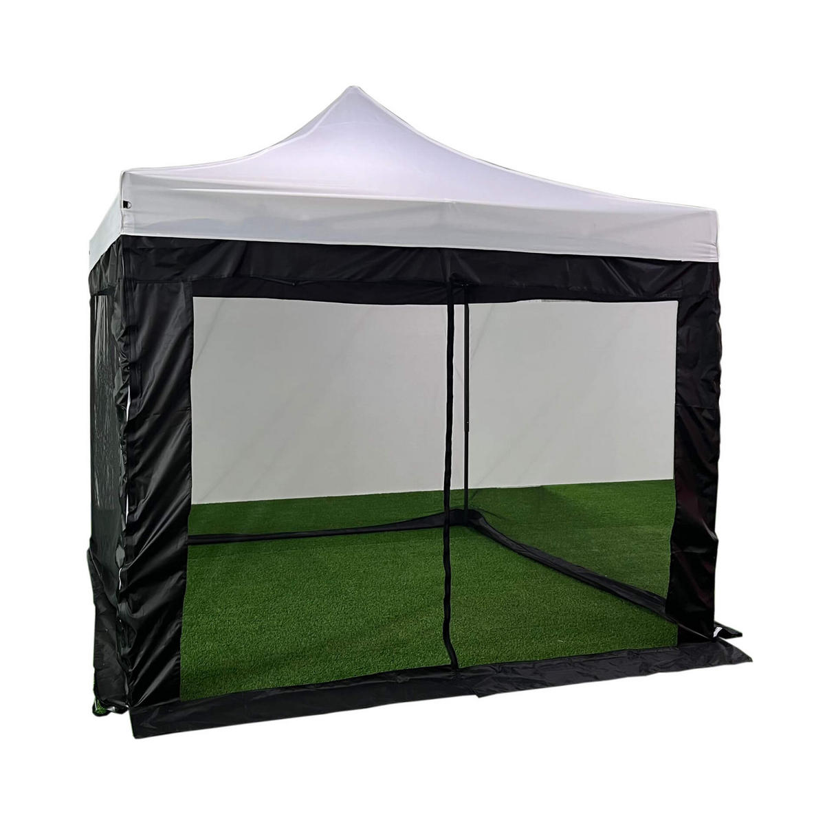 MOSKITONETZ FÜR PAVILLON Schwarz 1200/240 cm - Schwarz, Kunststoff (240/240/1200cm) - Mobili Rebecca