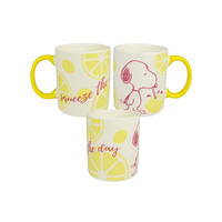 KAFFEEBECHER The Peanuts Snoopy Squeeze the day Weiß 320 ml - Weiß, Keramik (0.32L) - United Labels