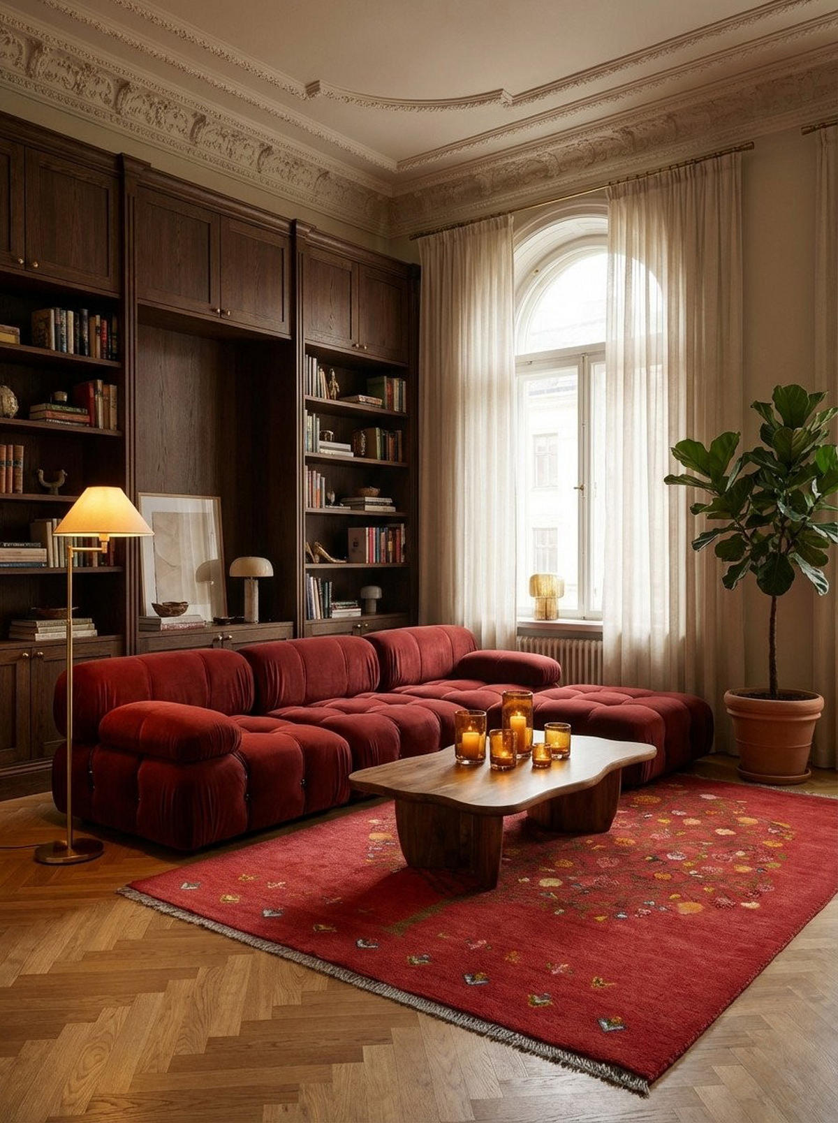 TEPPICH Rizbaf Rot 200/147 cm Schurwolle - Rot, Textil (147/200cm) - Looma