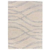 HOCHFLORTEPPICH grau Helia 160/230 cm - Beige/Grau, Naturmaterialien/Textil (160/230cm) - Atticgo
