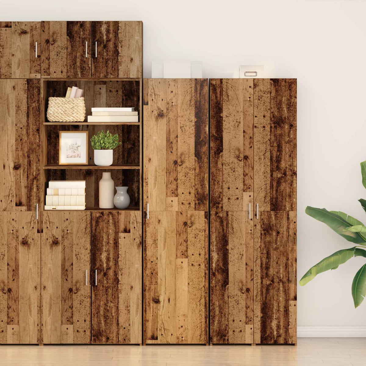 HIGHBOARD Altholz 50/42,5/185 Cm - Braun, Holzwerkstoff (42.5/185/50cm) - vidaXL