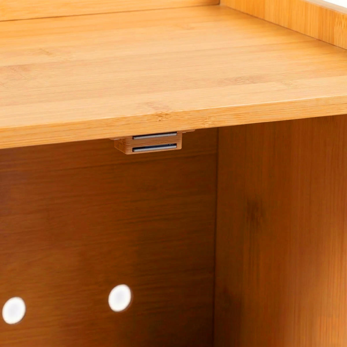 DÓZA na chlieb - svetlohnedá, drevo/plast (40/26/25cm) - Relaxdays