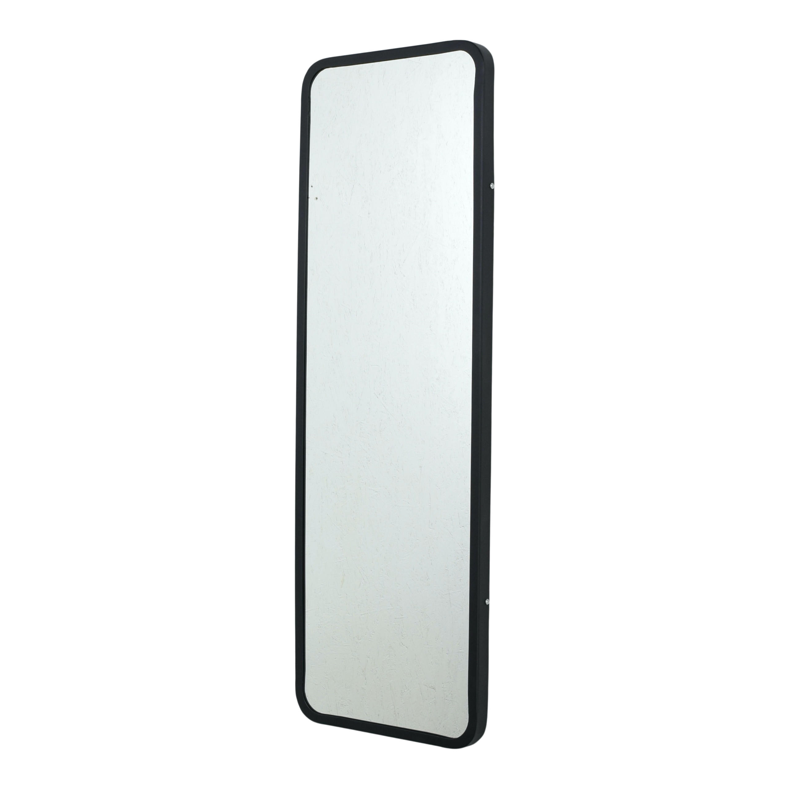 WANDSPIEGEL Rico Schwarz - Schwarz, Metall (40/120/4cm) - LOFT42