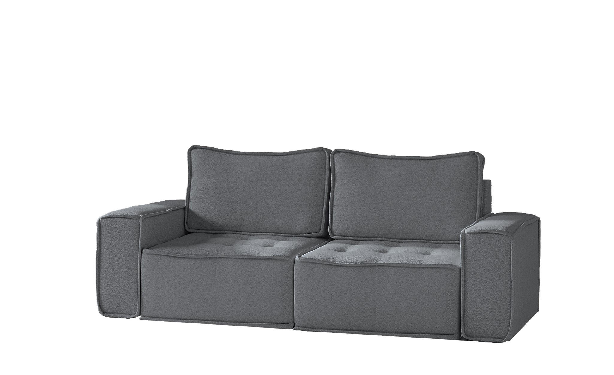 SOFA Sande In Alpine - Anthrazit, Holzwerkstoff/Textil (212/85/90cm) - Fun Möbel