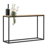 KONSOLENTISCH Kittilä - Eichefarben, Metall (30/100/80cm) - [en.casa]